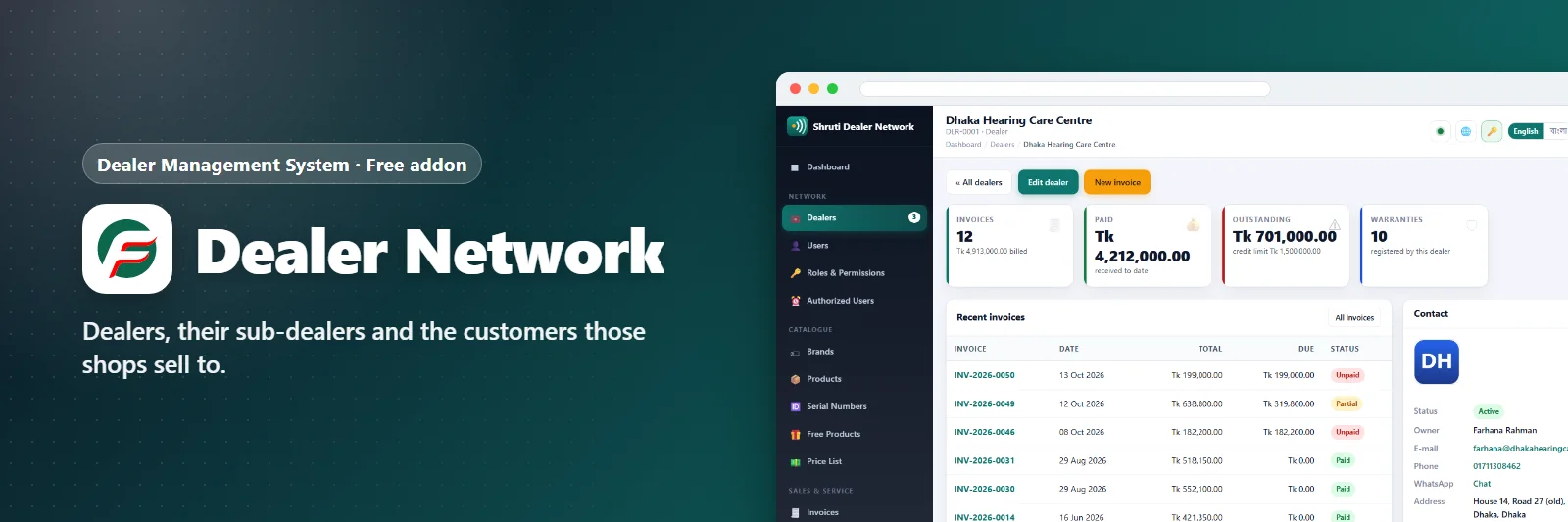 Dealer Network Addons