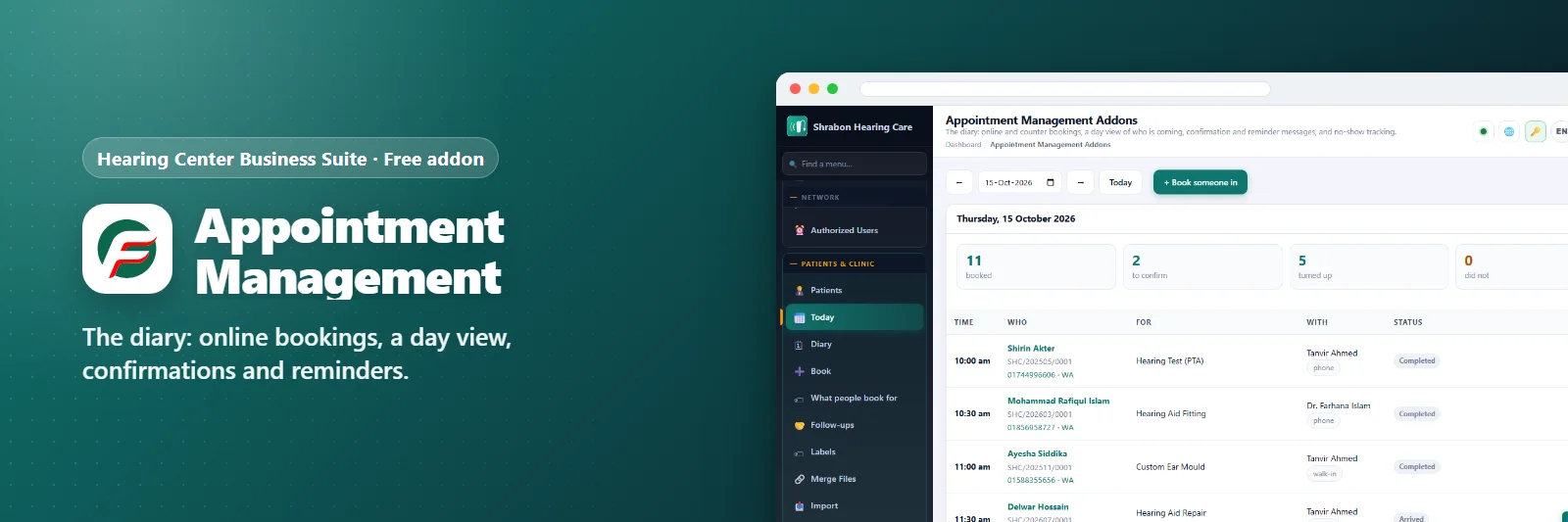 Appointment Management Addons