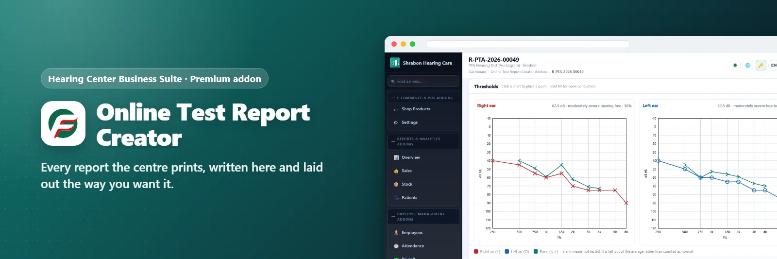 Online Test Report Creator Addons
