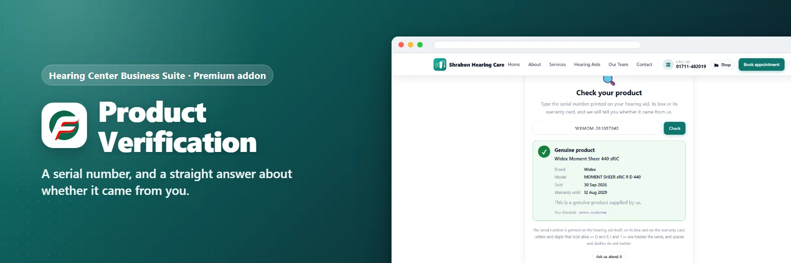 Product Verification Addons