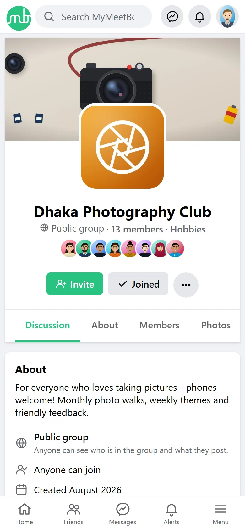 Groups screenshot