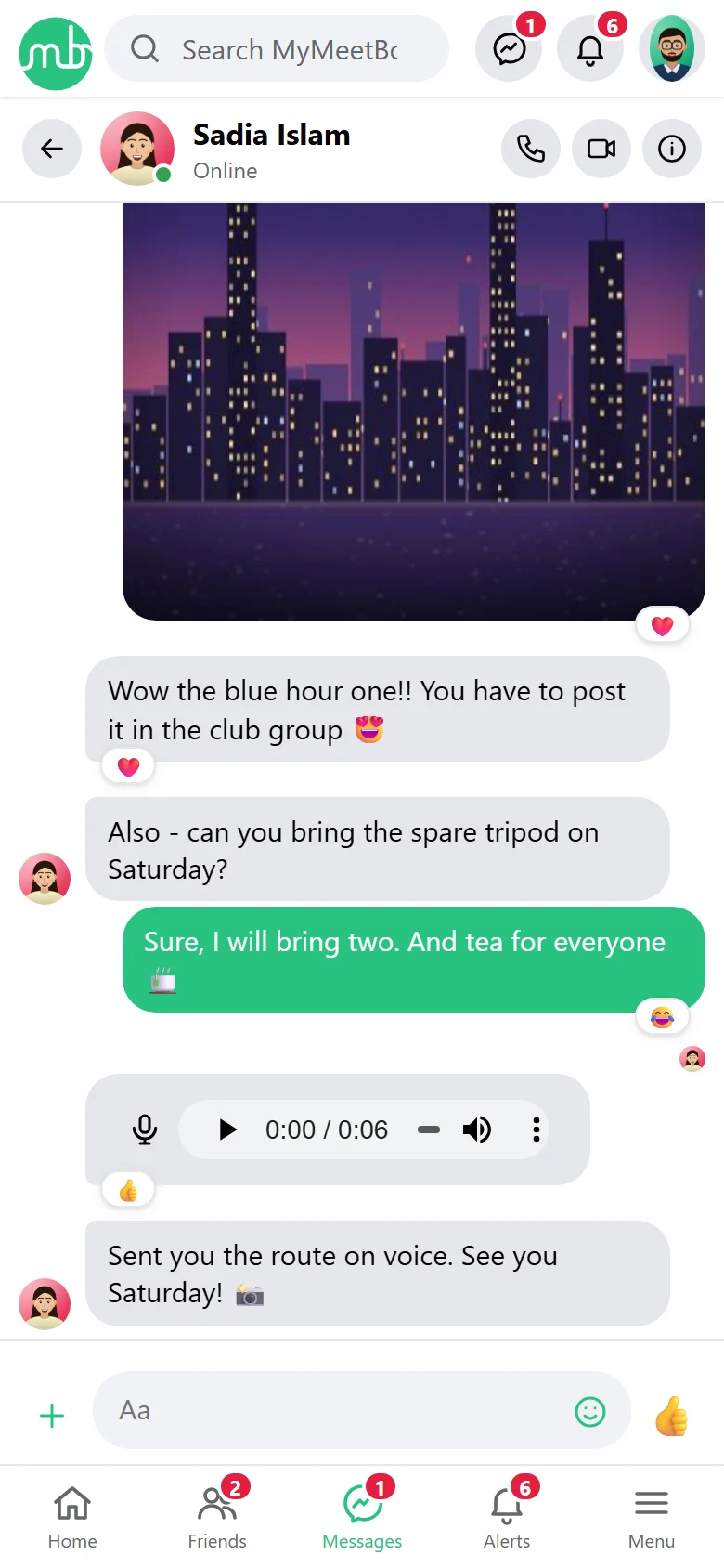 Messenger screenshot