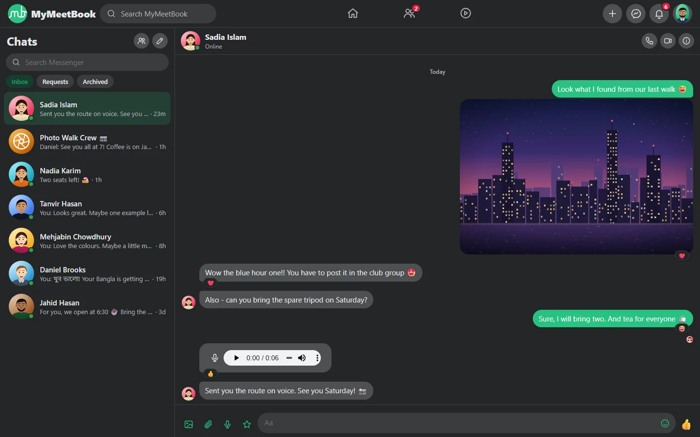 Messenger screenshot
