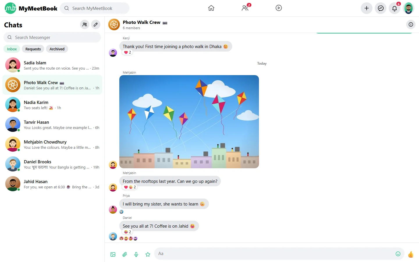 Messenger screenshot
