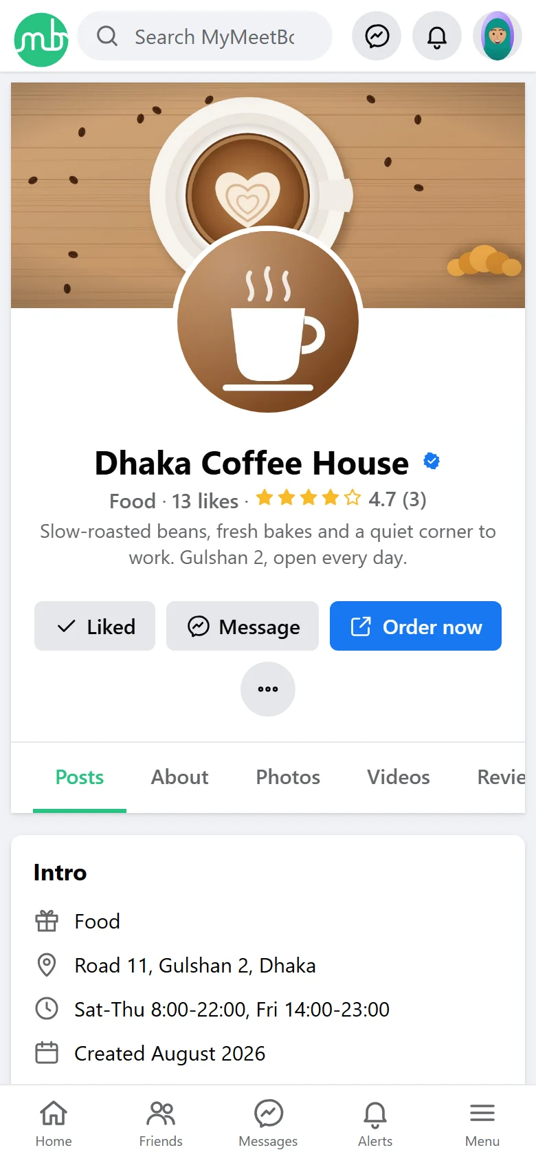 Pages screenshot
