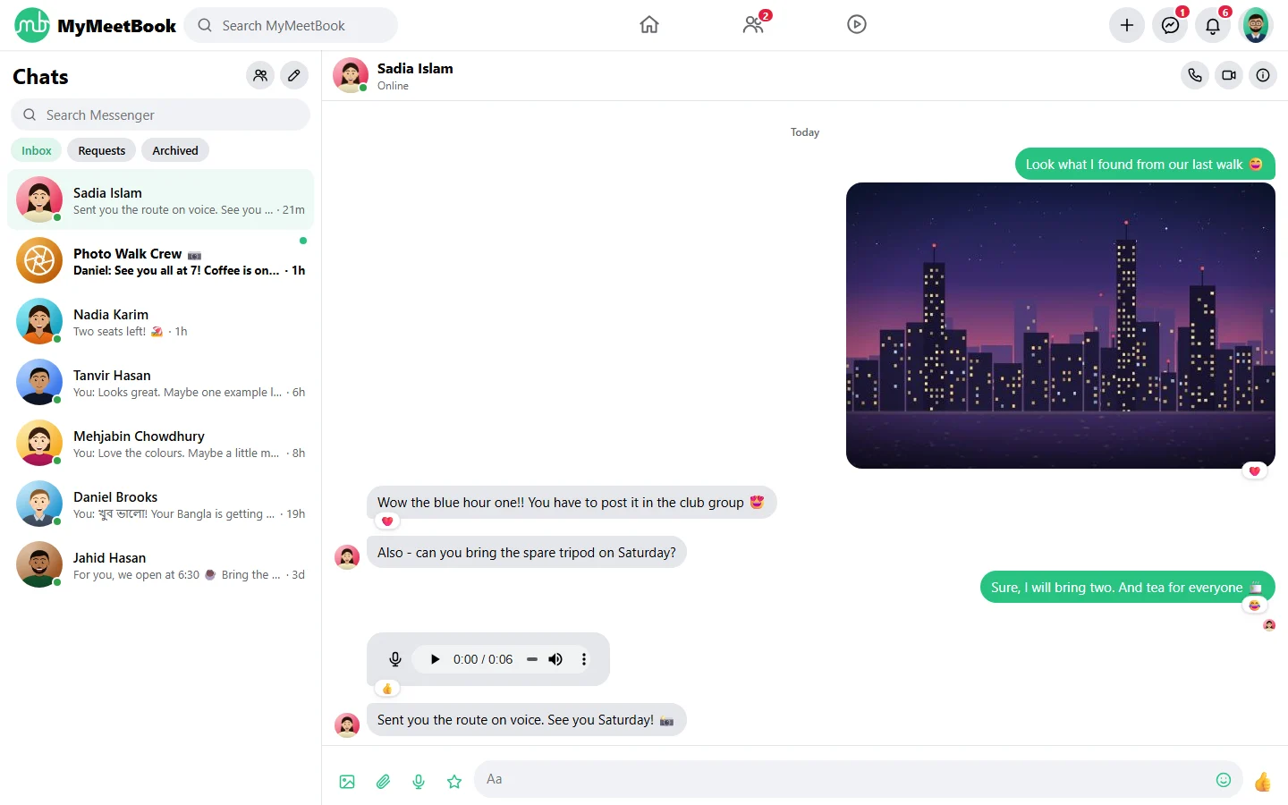 MyMeetBook screenshot