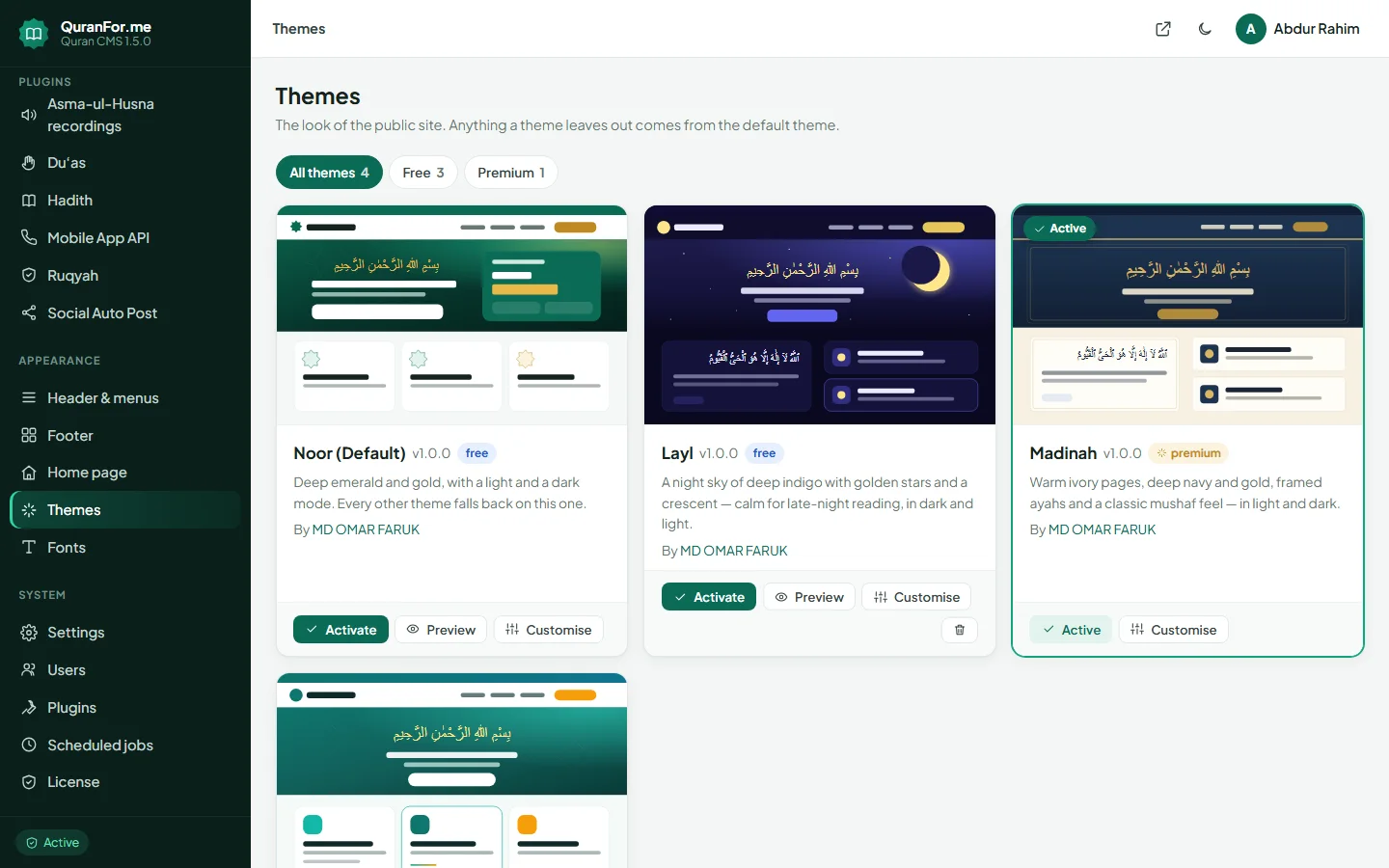 Madinah Theme screenshot